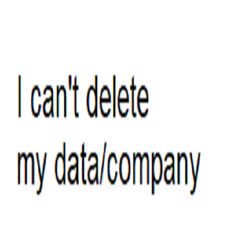 Can't Delete data